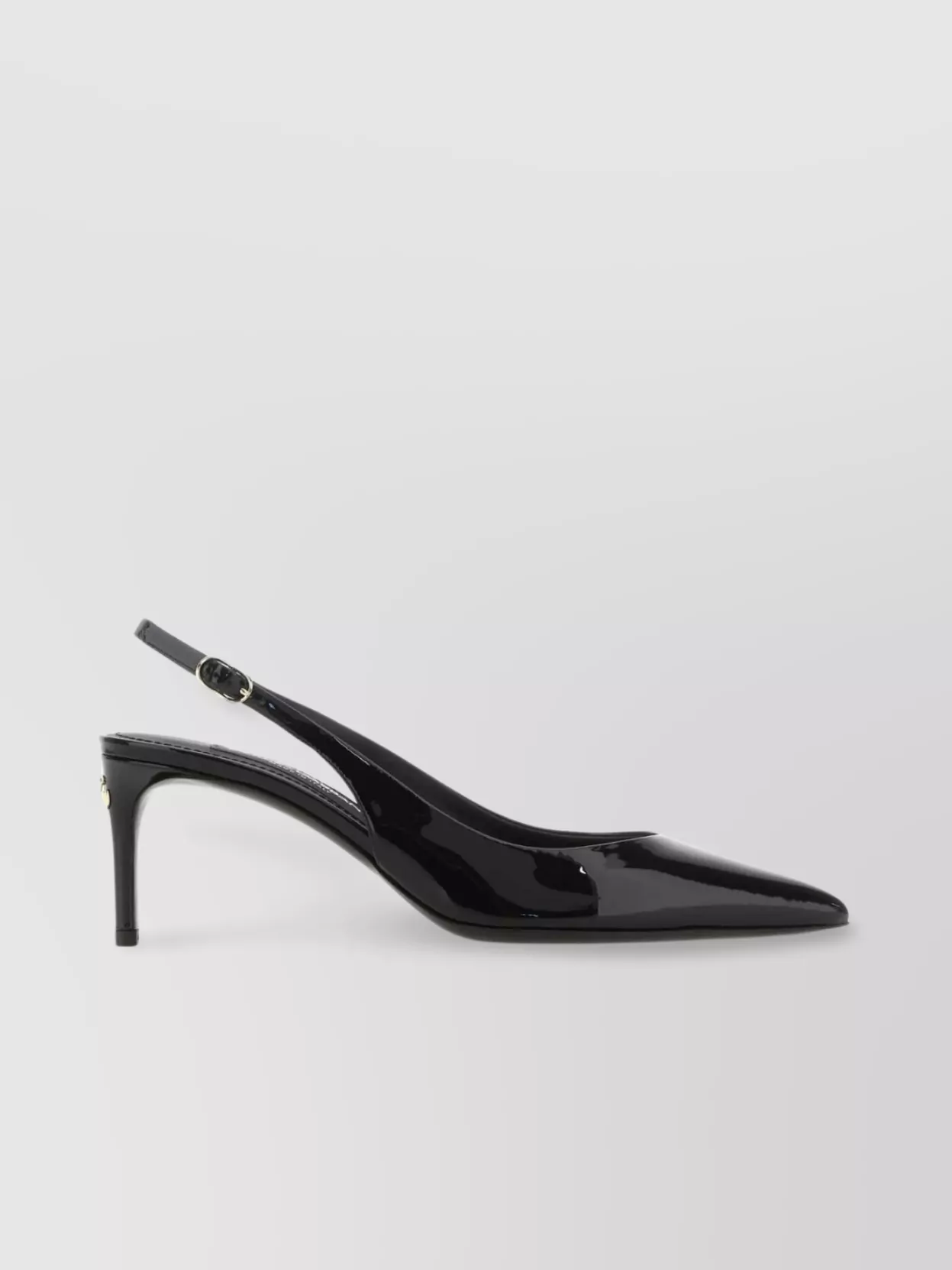 Shop Dolce & Gabbana Leather Pumps With Patent Finish And Pointed Toe