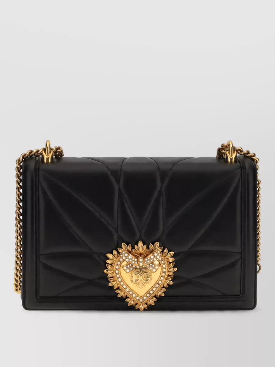 Dolce&Gabbana devotion large leather clutch bag