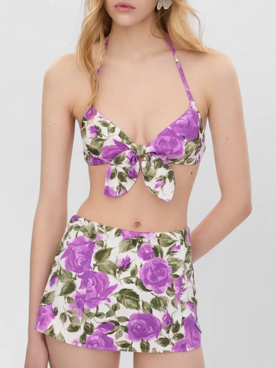 Chloé Floral-Print Bikini Top