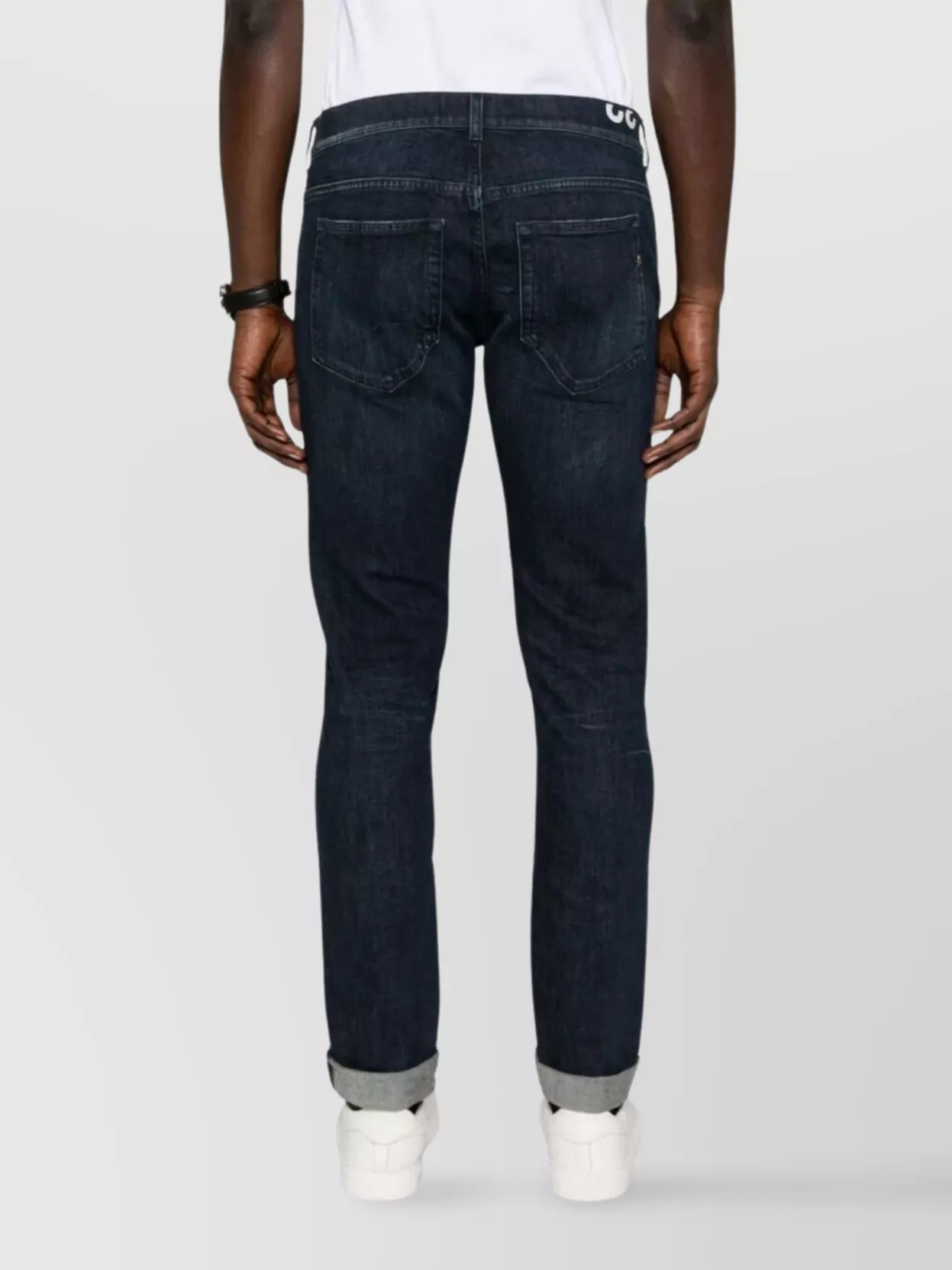 Dondup Konor Jeans With Pockets And Loops In Black
