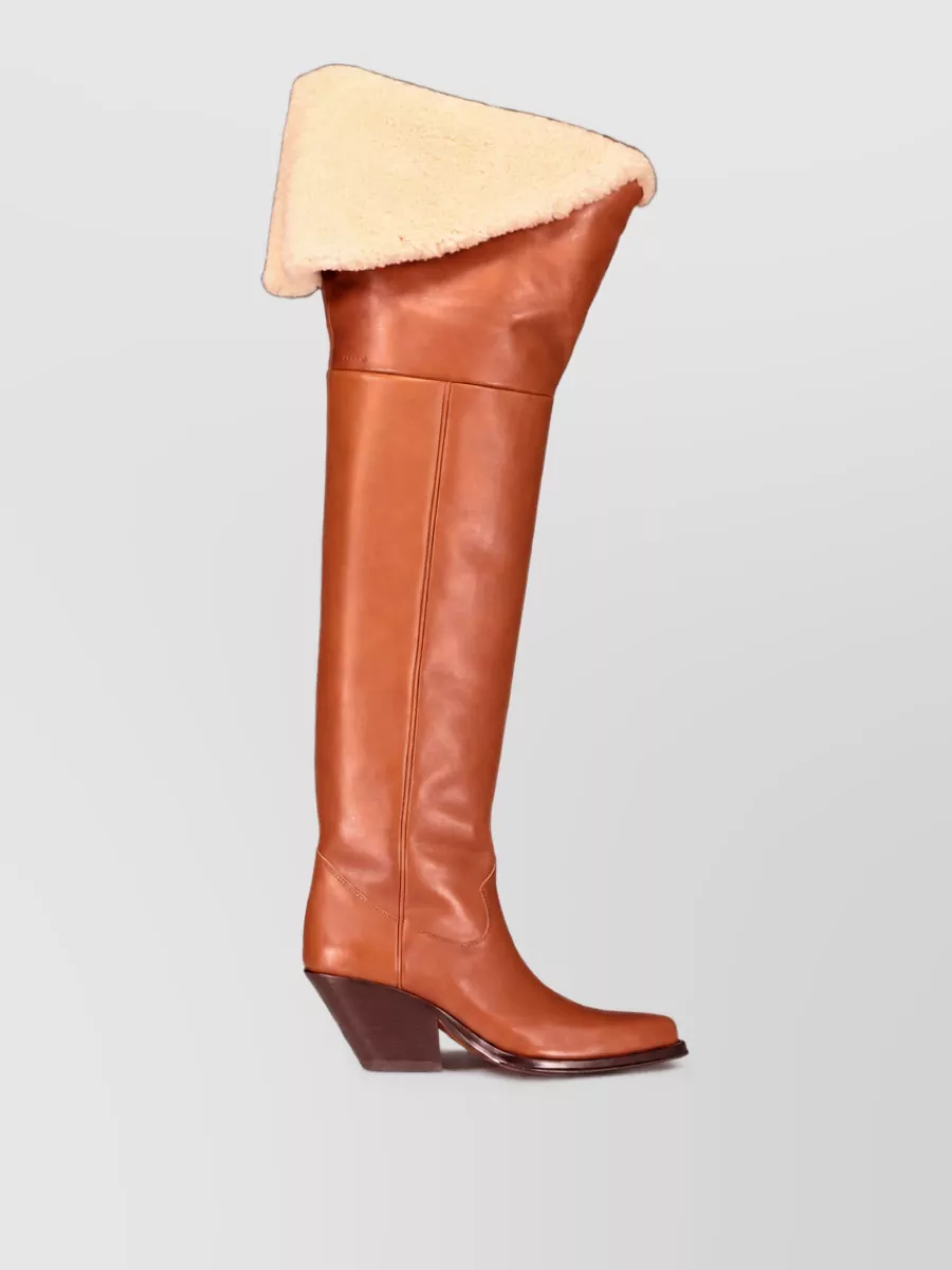 Chloé leather knee-high boots