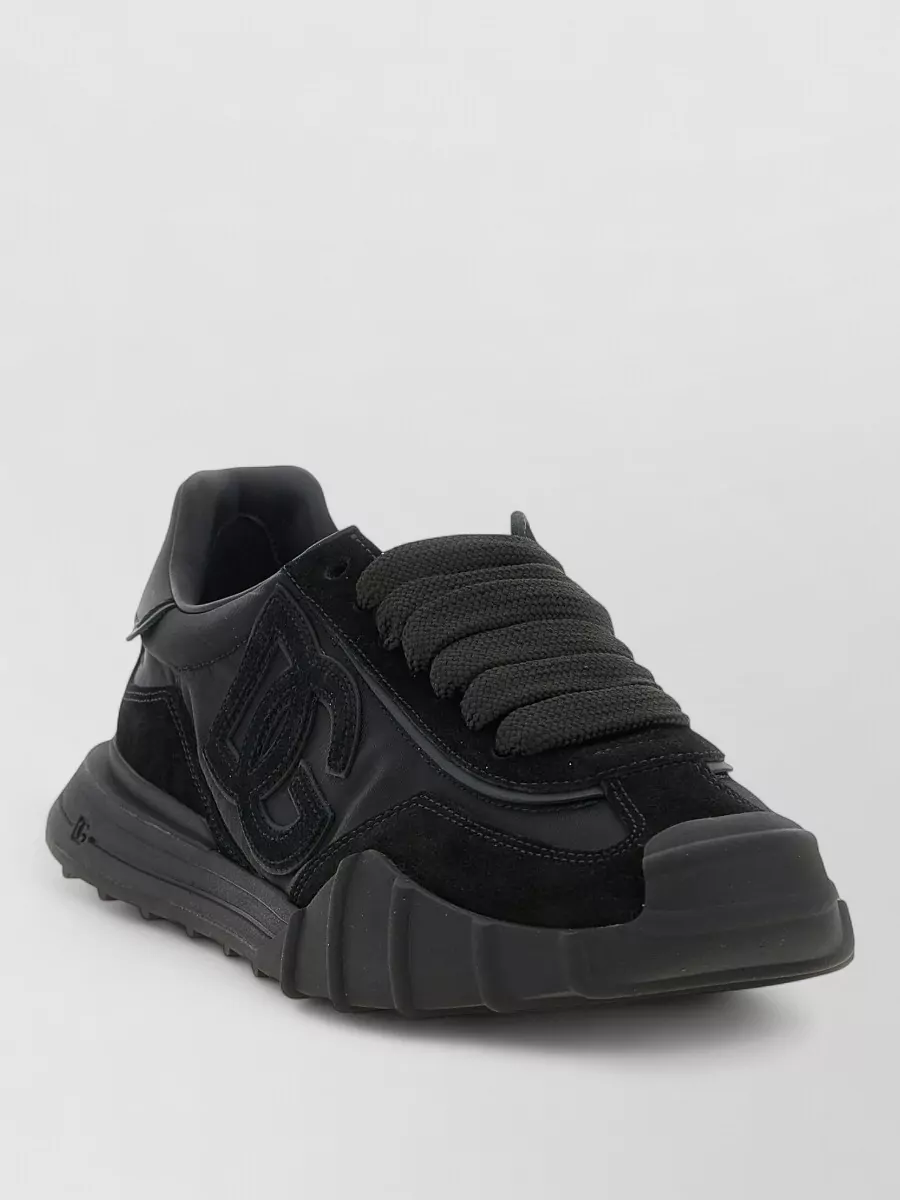 Dolce&Gabbana Leather Paneled Low-Top Sneakers
