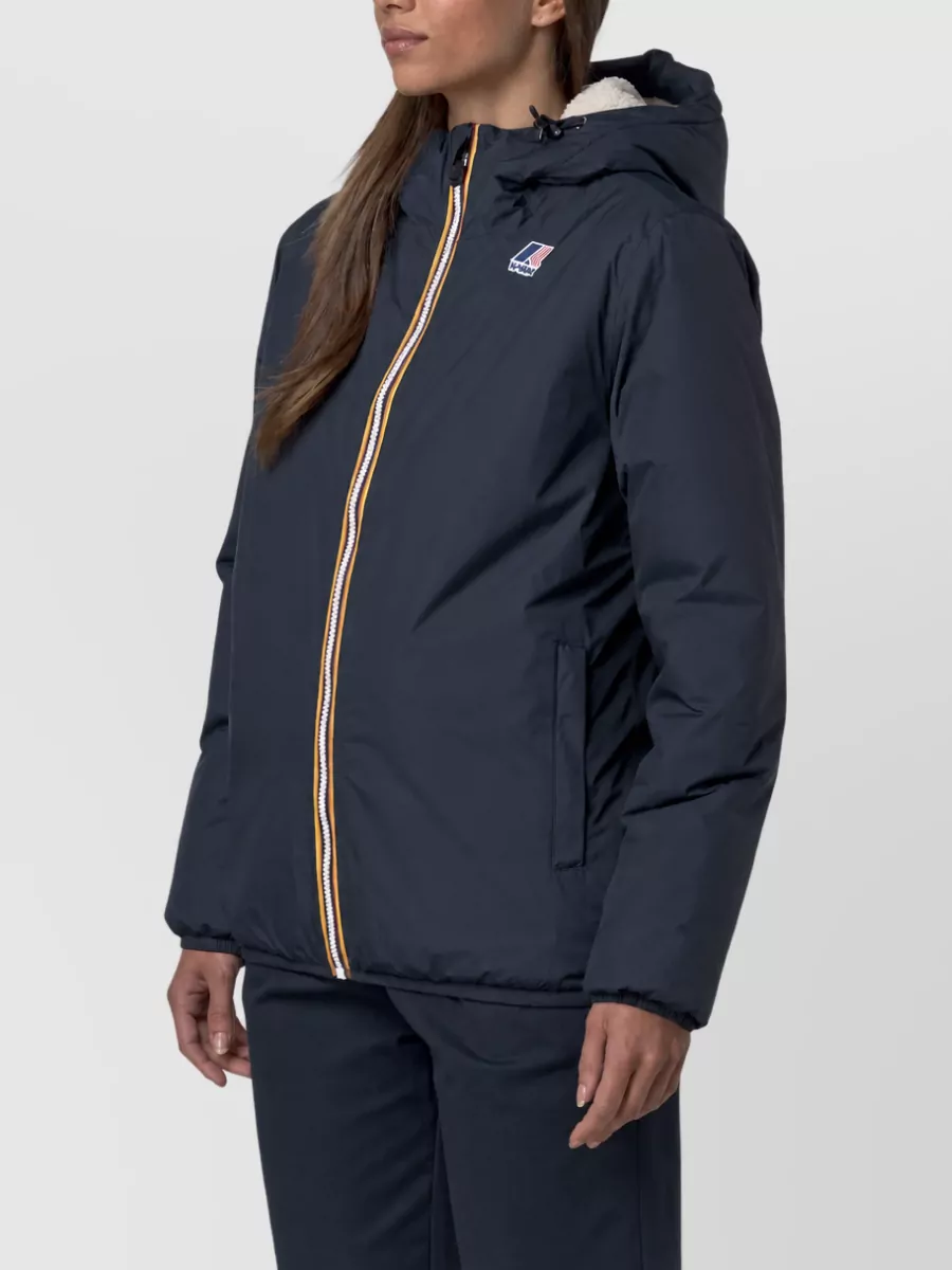 K-Way Hooded Puffer Parka Coat