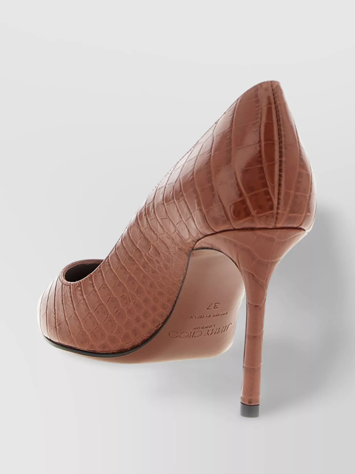Jimmy Choo 'Romy' Croc-Embossed Stiletto Pumps