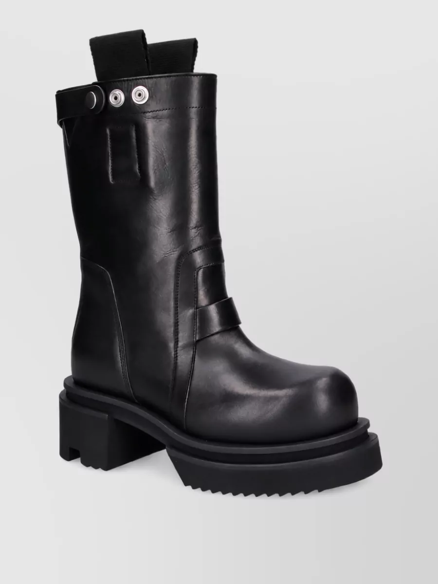 Rick Owens Leather Ankle Boots
