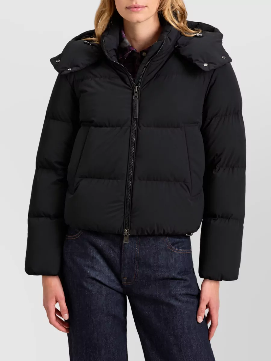 Woolrich Short Quilted Down Puffer Jacket