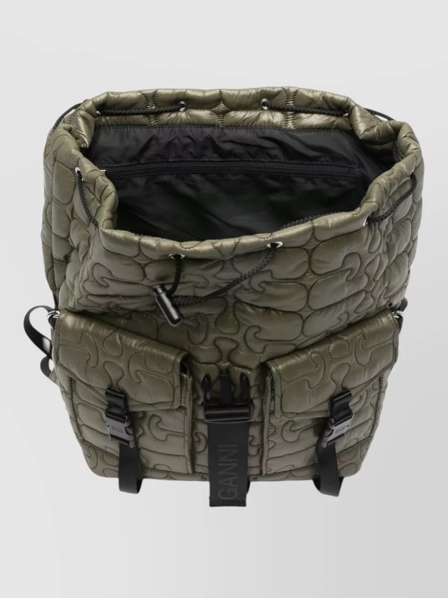 Ganni Recycled Polyamide Quilted Backpack