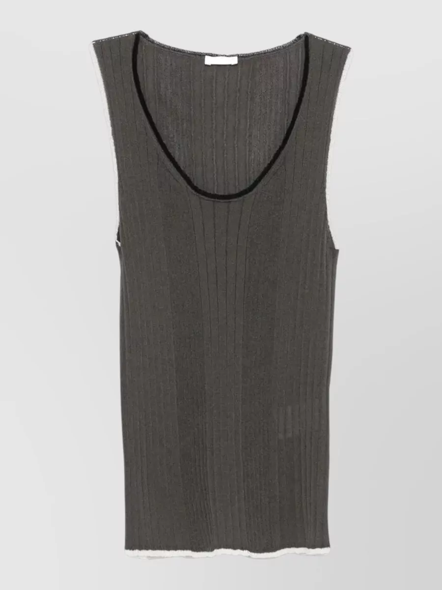 Roberto Collina ribbed knitted top