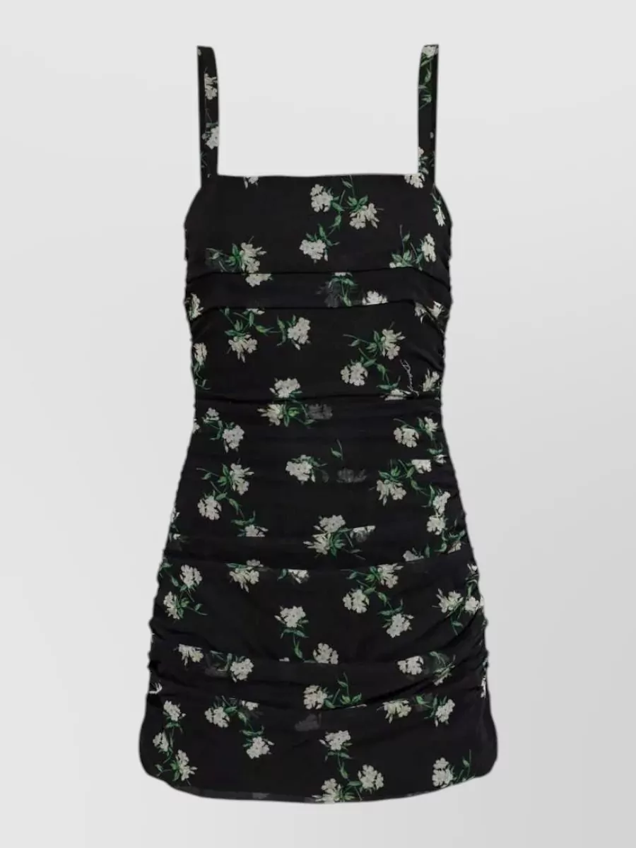 Dolce&Gabbana silk floral print sleeveless mini dress