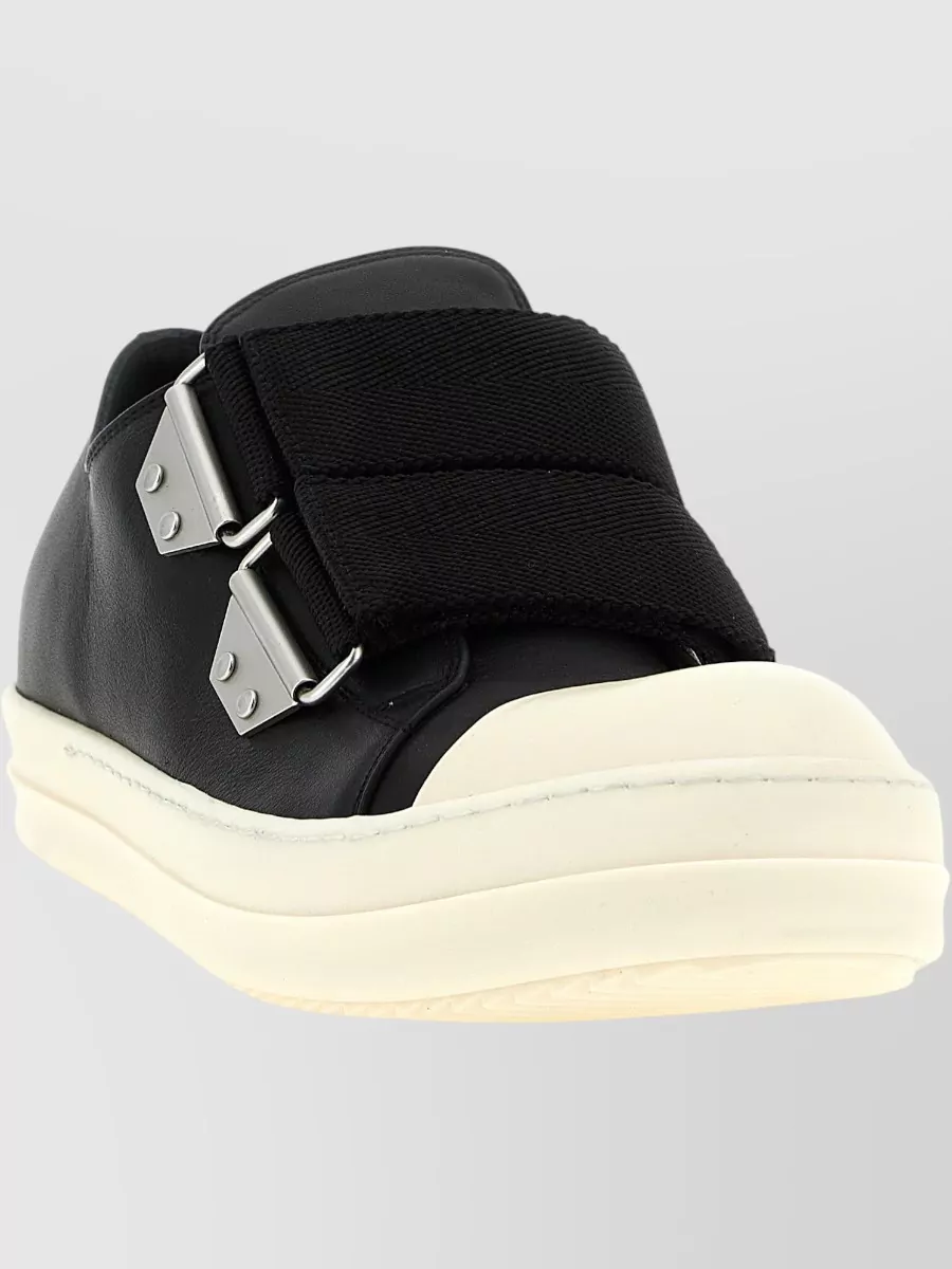 Rick Owens Leather Low-Top Sneakers