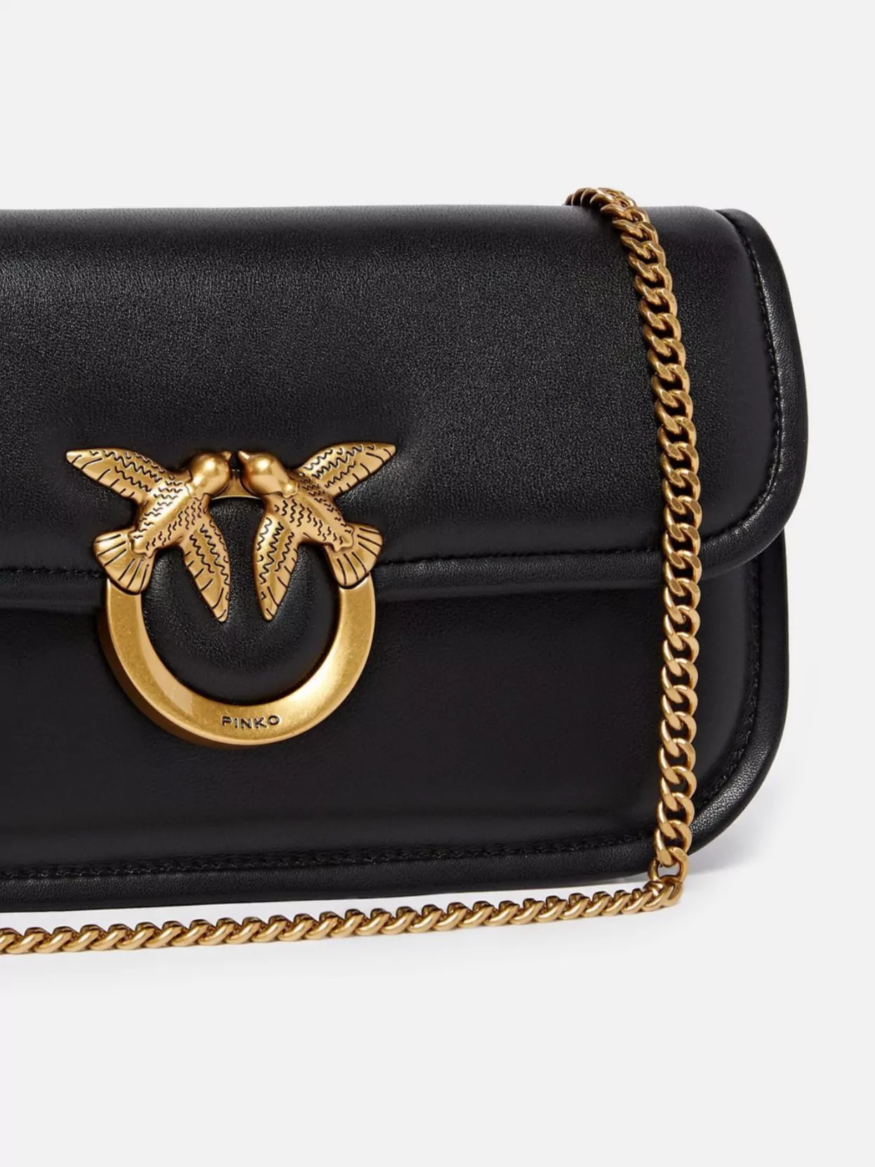 Pinko Love Bag Small Leather Shoulder Bag