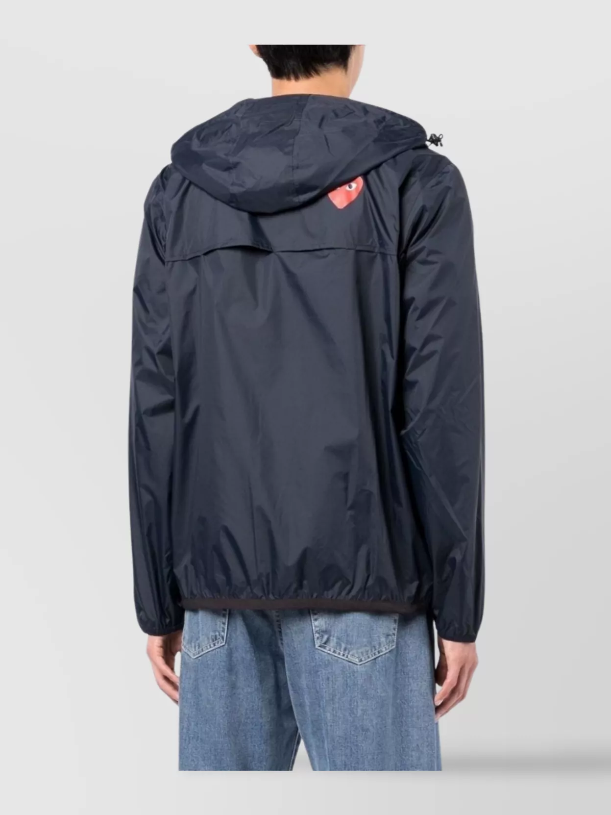 Comme Des Garçons Play K-Way Hooded Jacket Graphic Print
