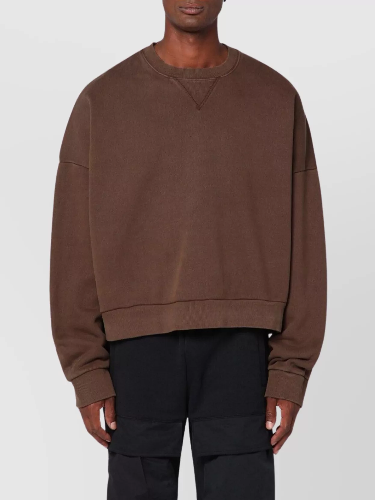 Entire Studios Cotton Sweatshirt With Drop Shoulders And Ribbed Finish