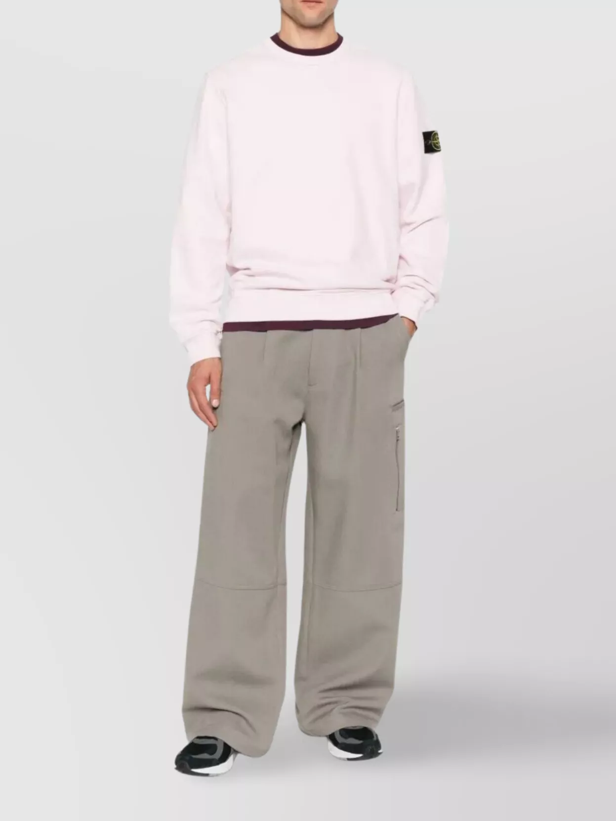 Stone Island Cotton Fleece Crew Neck Sweatshirt