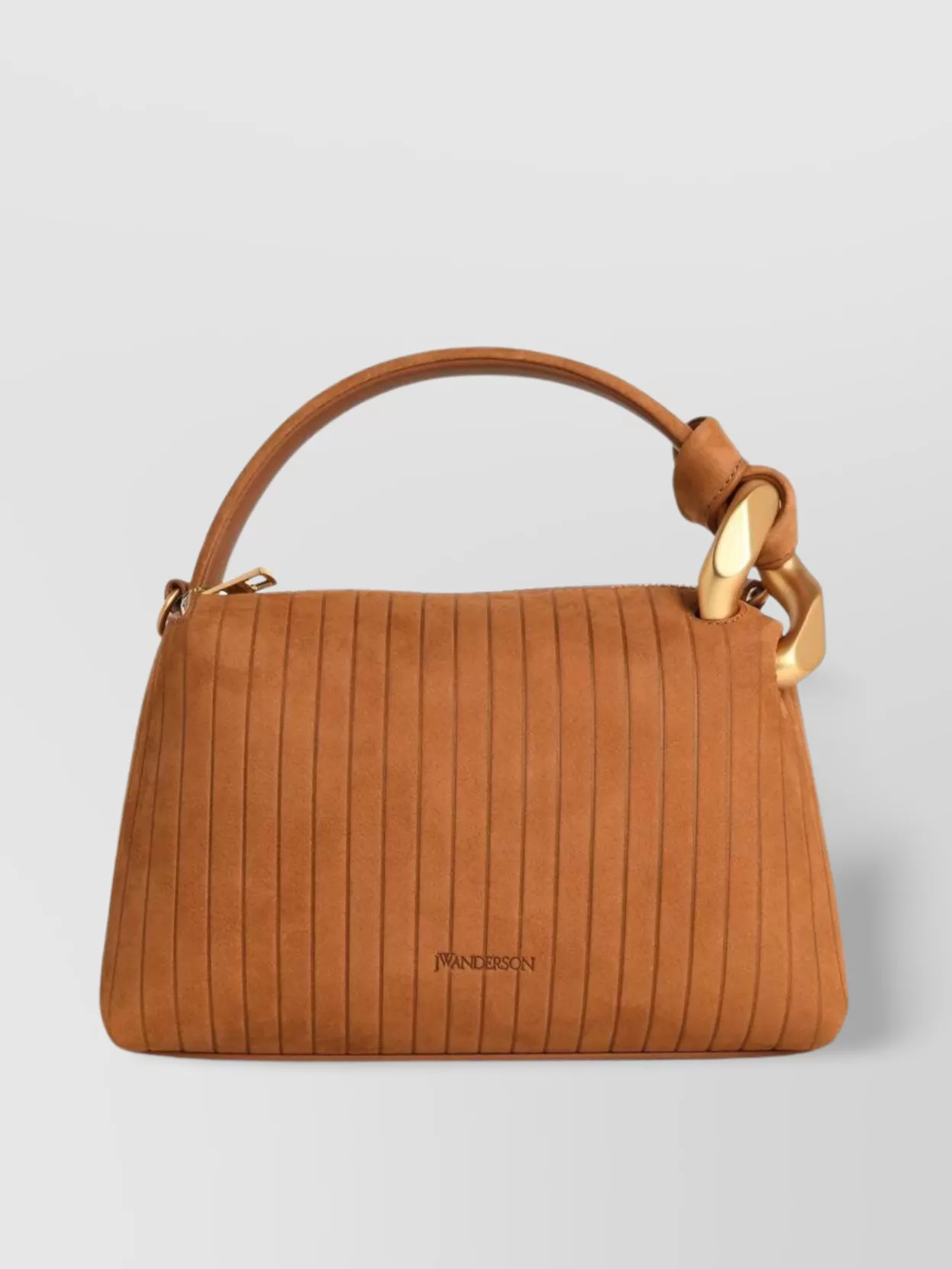 Jw Anderson Small Suede Bag Pleated Design