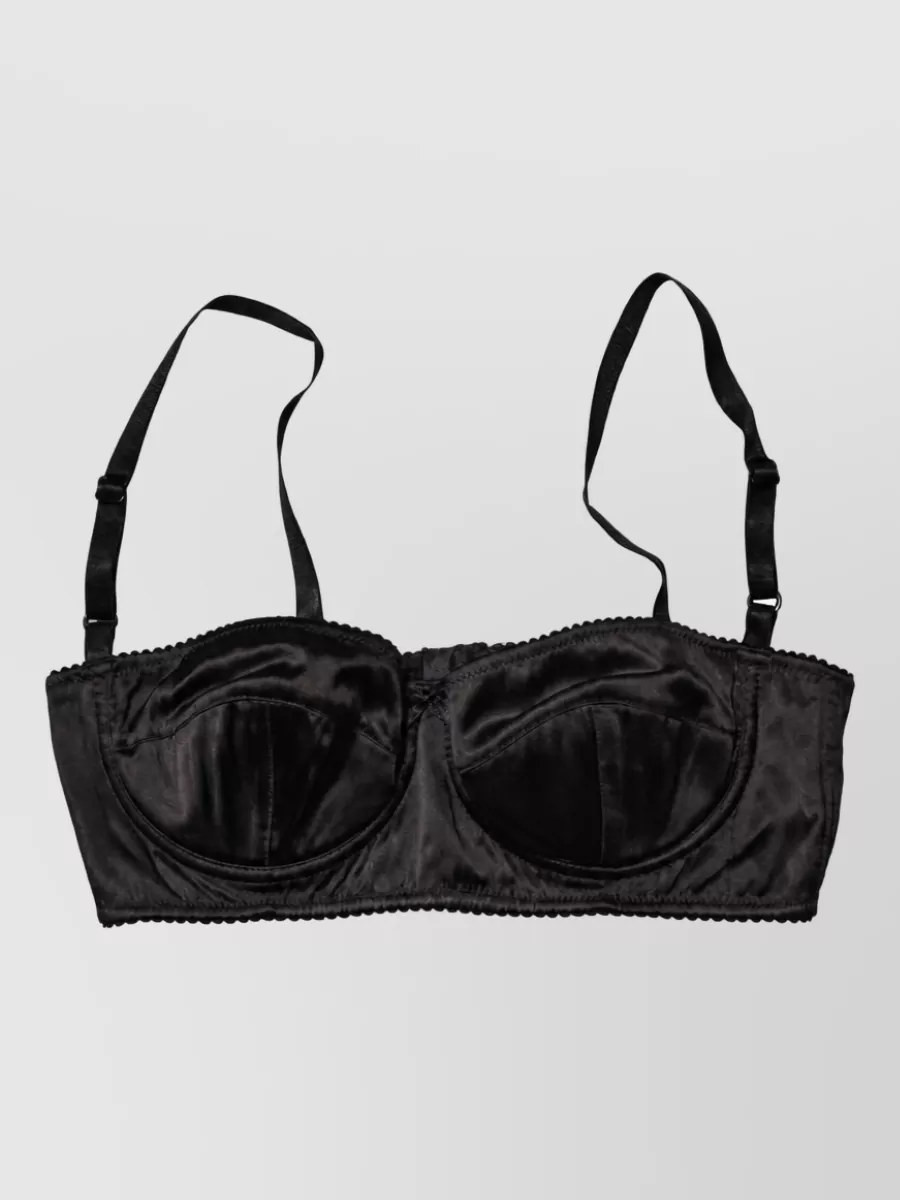 Dolce&Gabbana Silk Underwire Balconette Bra