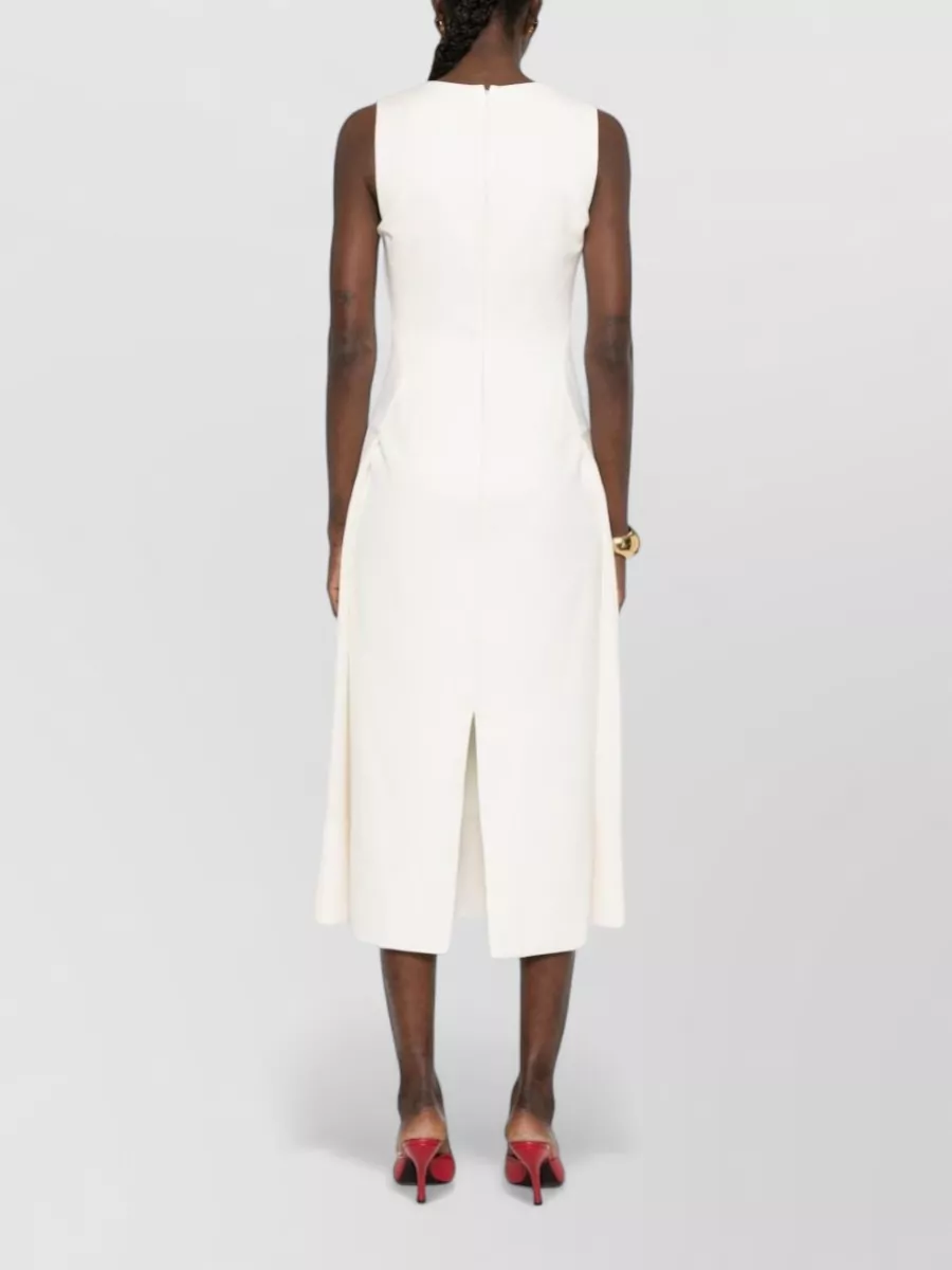 Jacquemus Long Sleeveless Tablier Midi Dress