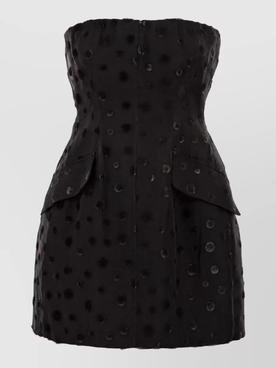 Sportmax silk bustier mini dress