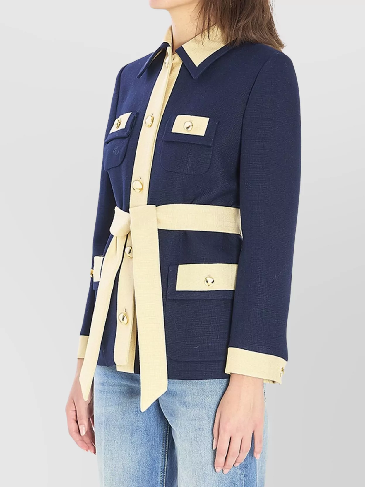 Valentino Garavani Tailored Jacket Featuring Integrated Belt