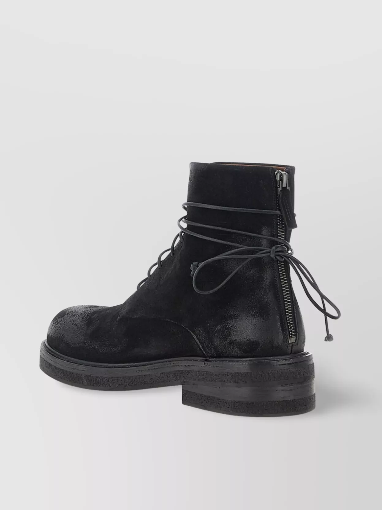 Marsèll Wrap Ankle Round Toe Textured Boots