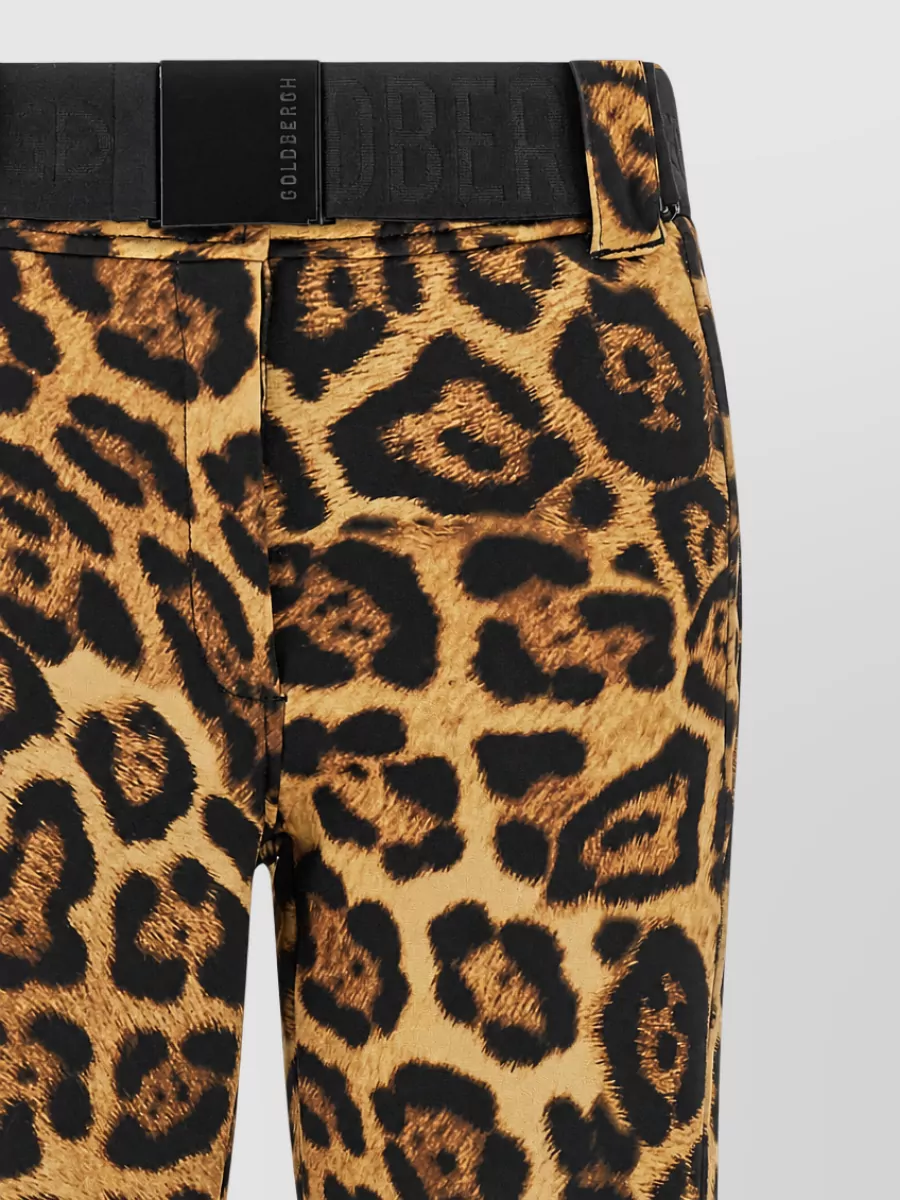 Goldbergh animal-print slim-fit flared ski pants