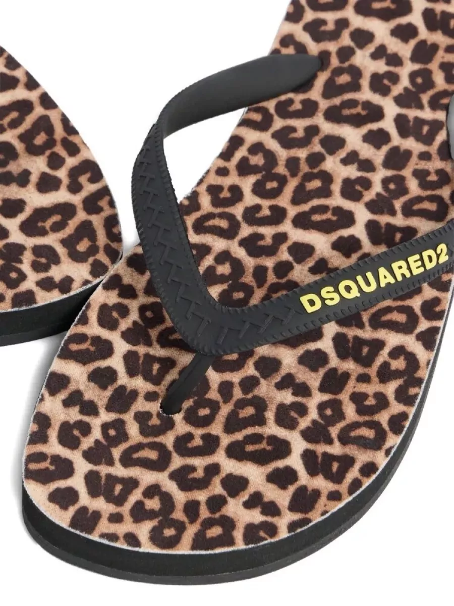 Dsquared2 Printed Flip Flops