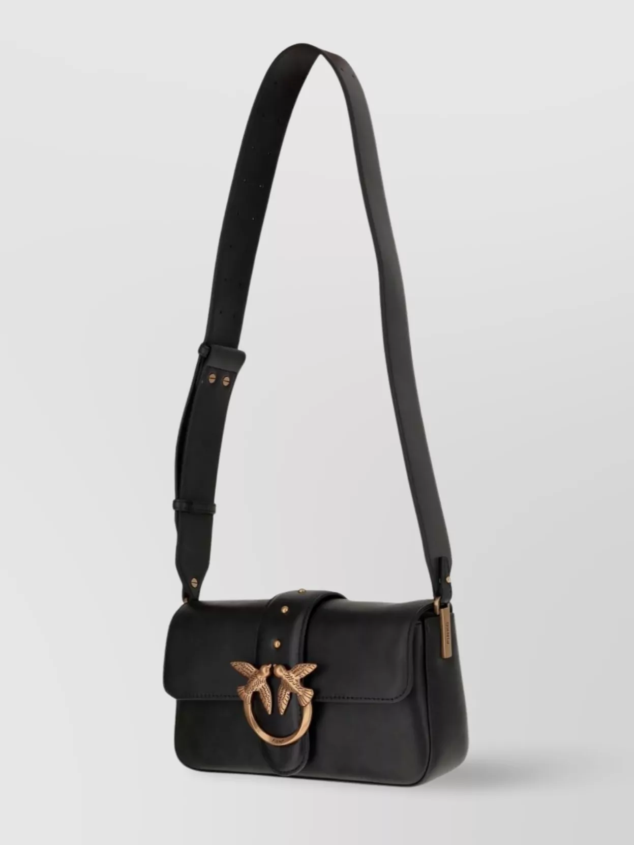 Pinko Bird Embellished Shoulder Bag With Adjustable Straps