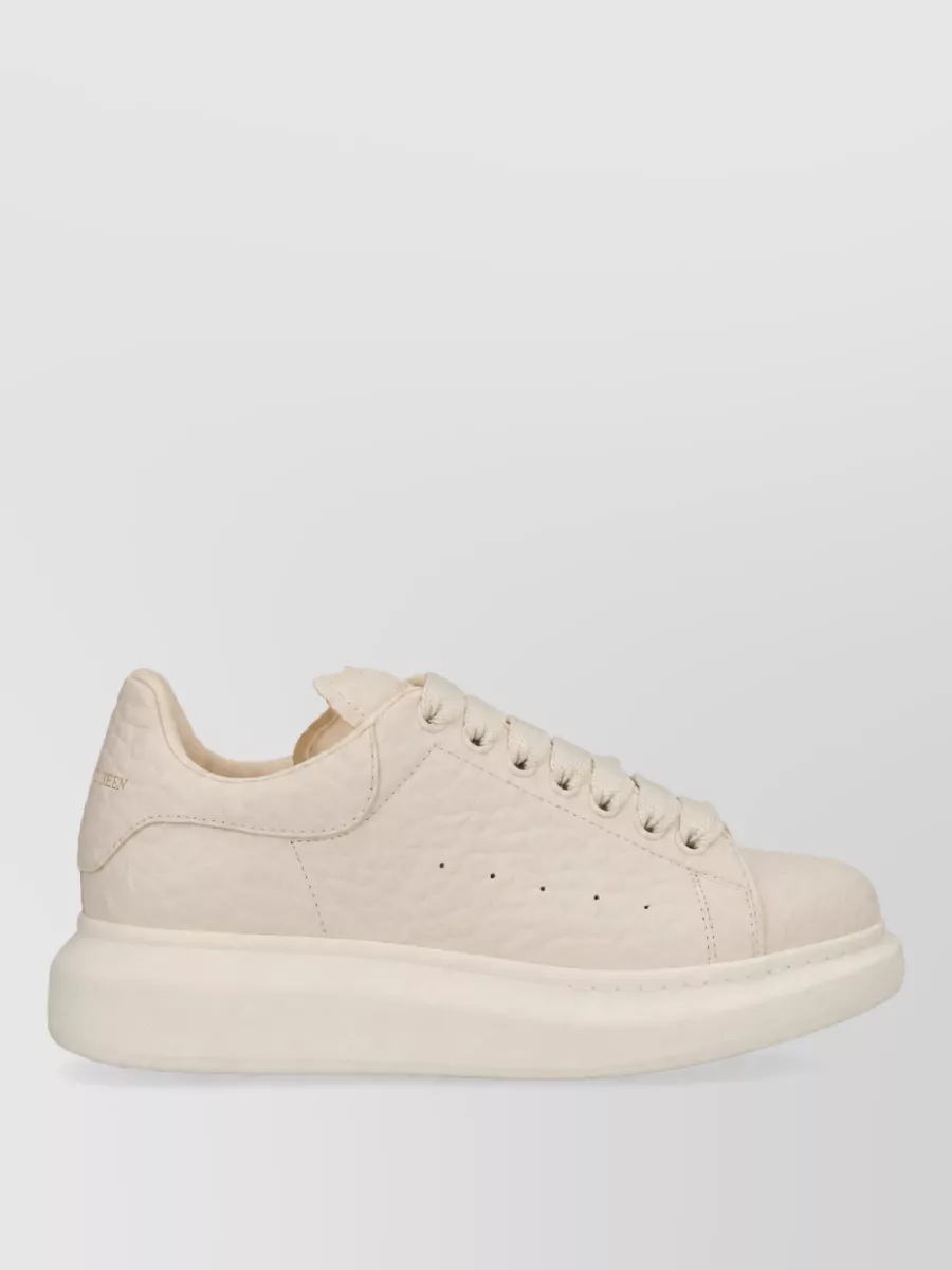 Alexander Mcqueen Shearling Oversized Low-Top Sneakers