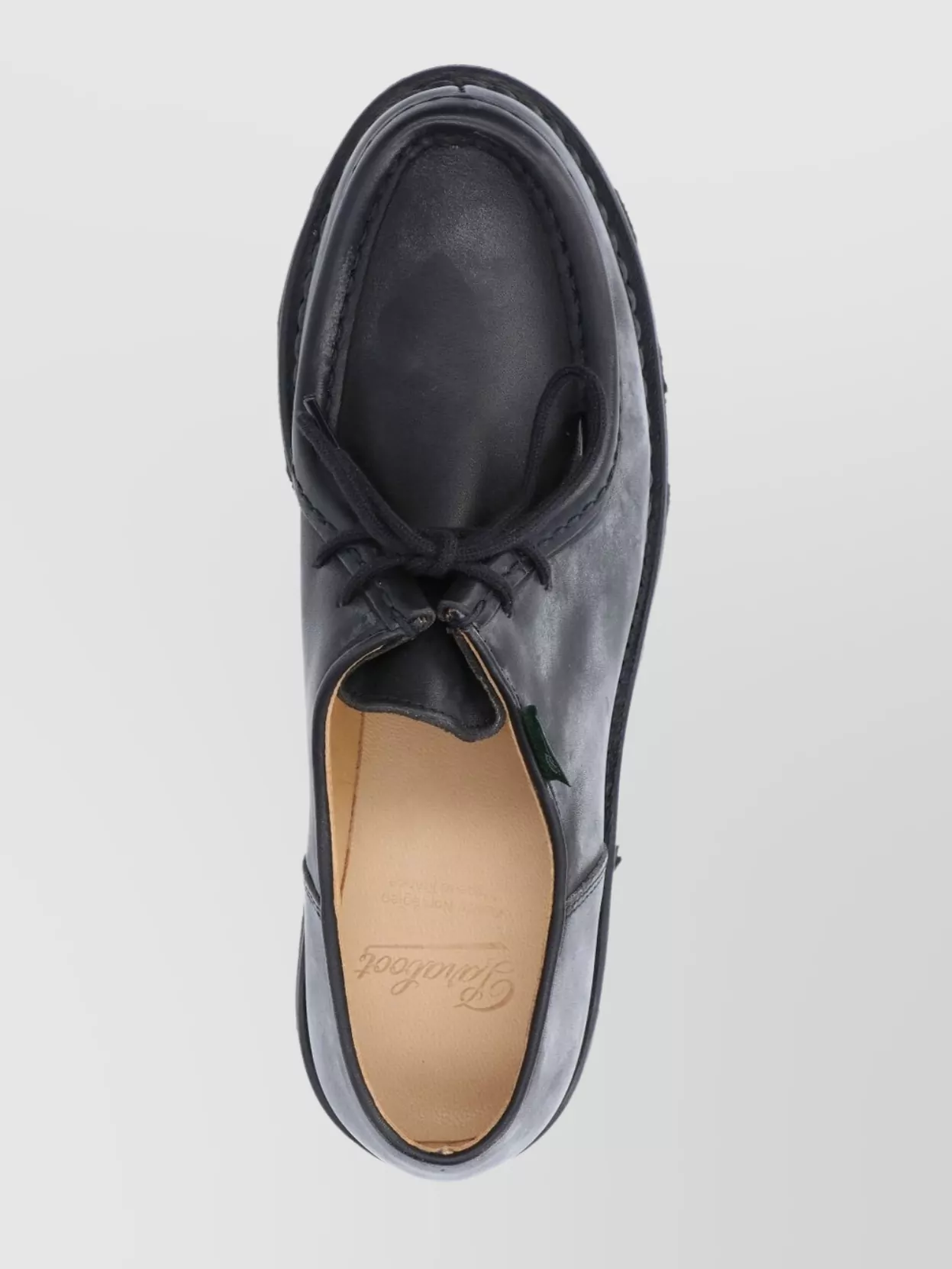 Paraboot Round Toe Lace-up Shoes With Rubber Sole