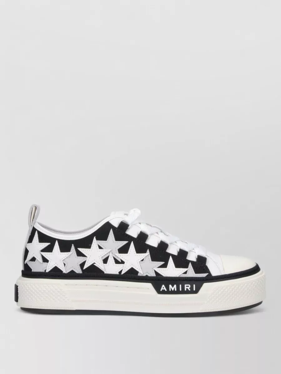Amiri Low Top Sneakers Star Pattern Rubber Sole