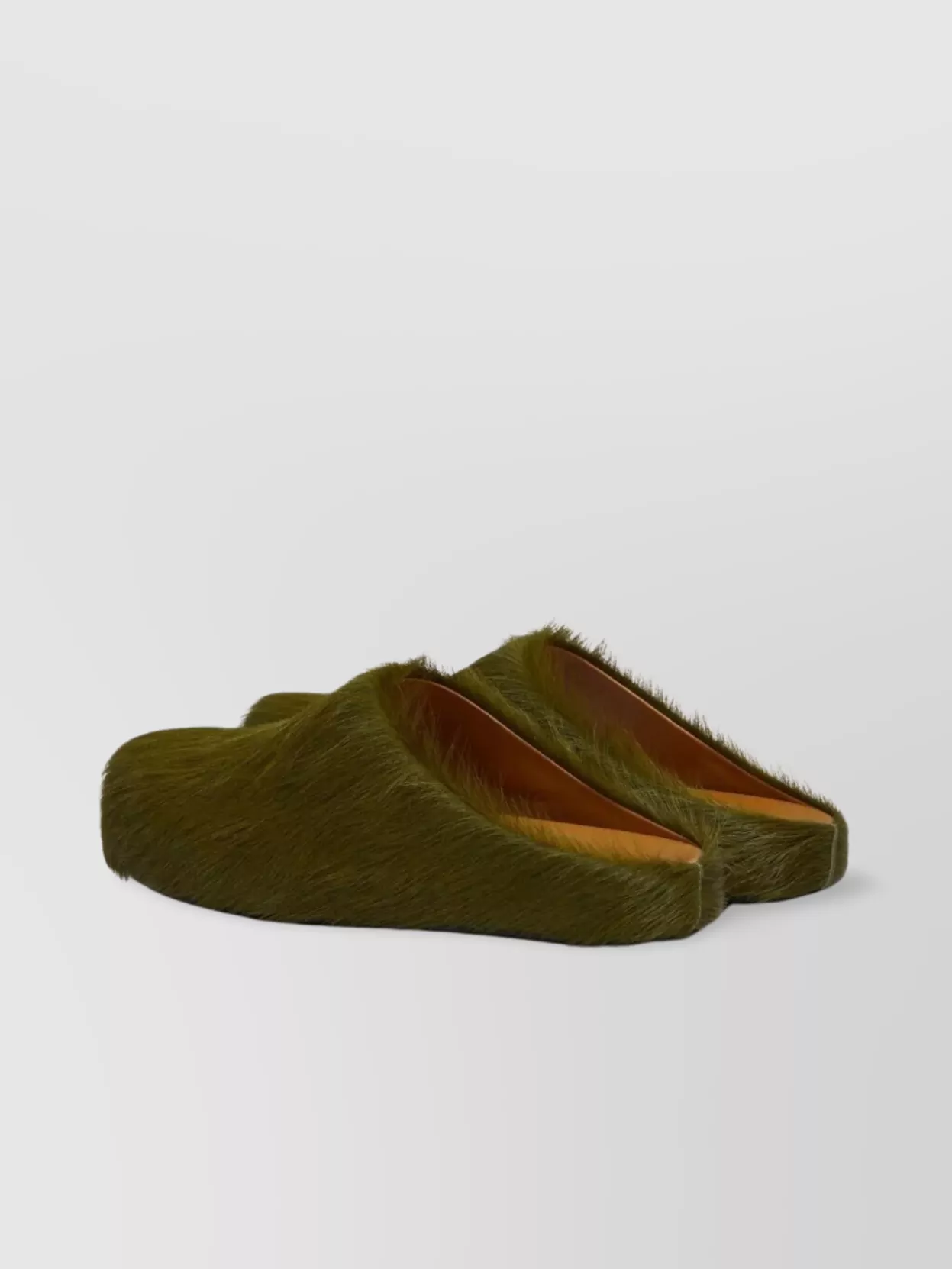 Marni Long Hair Calfskin Fussbett Sabot