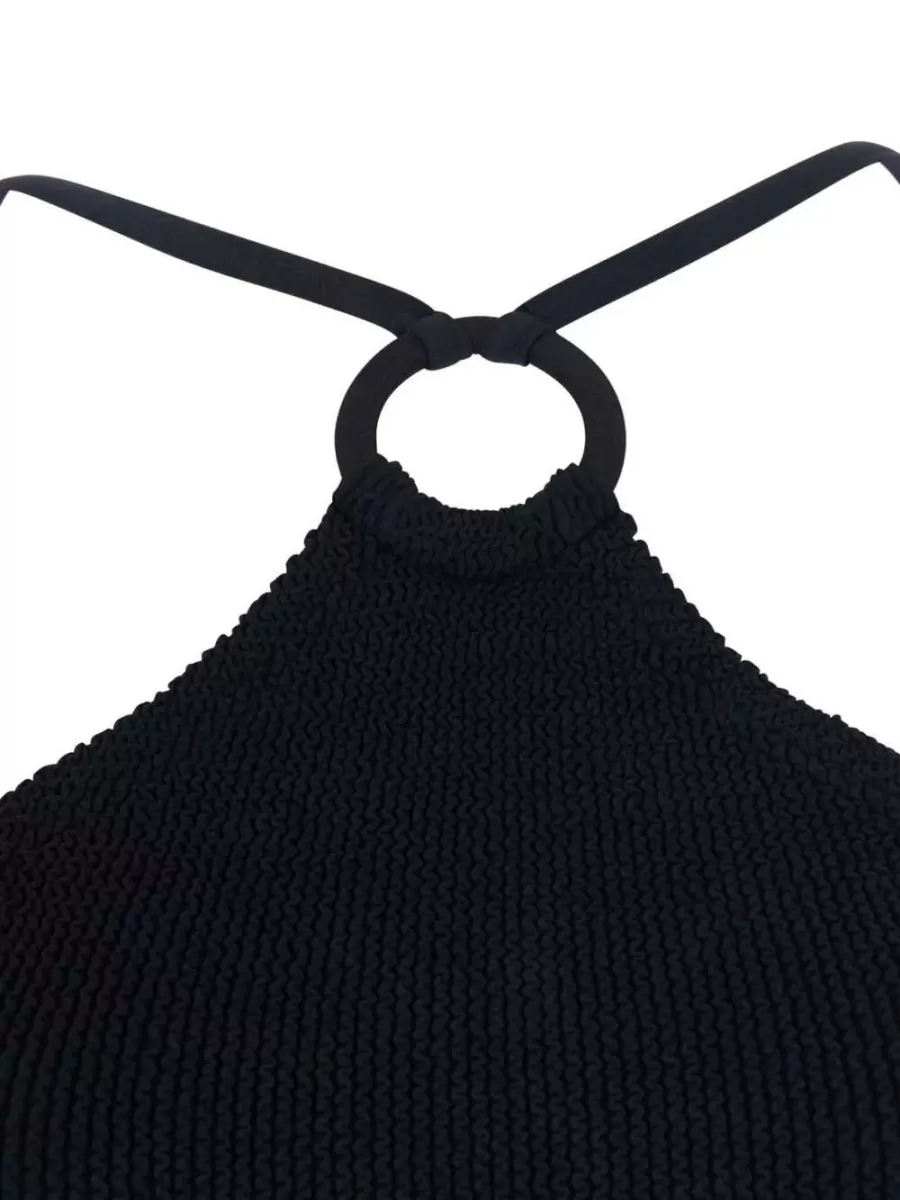 Hunza G Halterneck Cutout Swimsuit