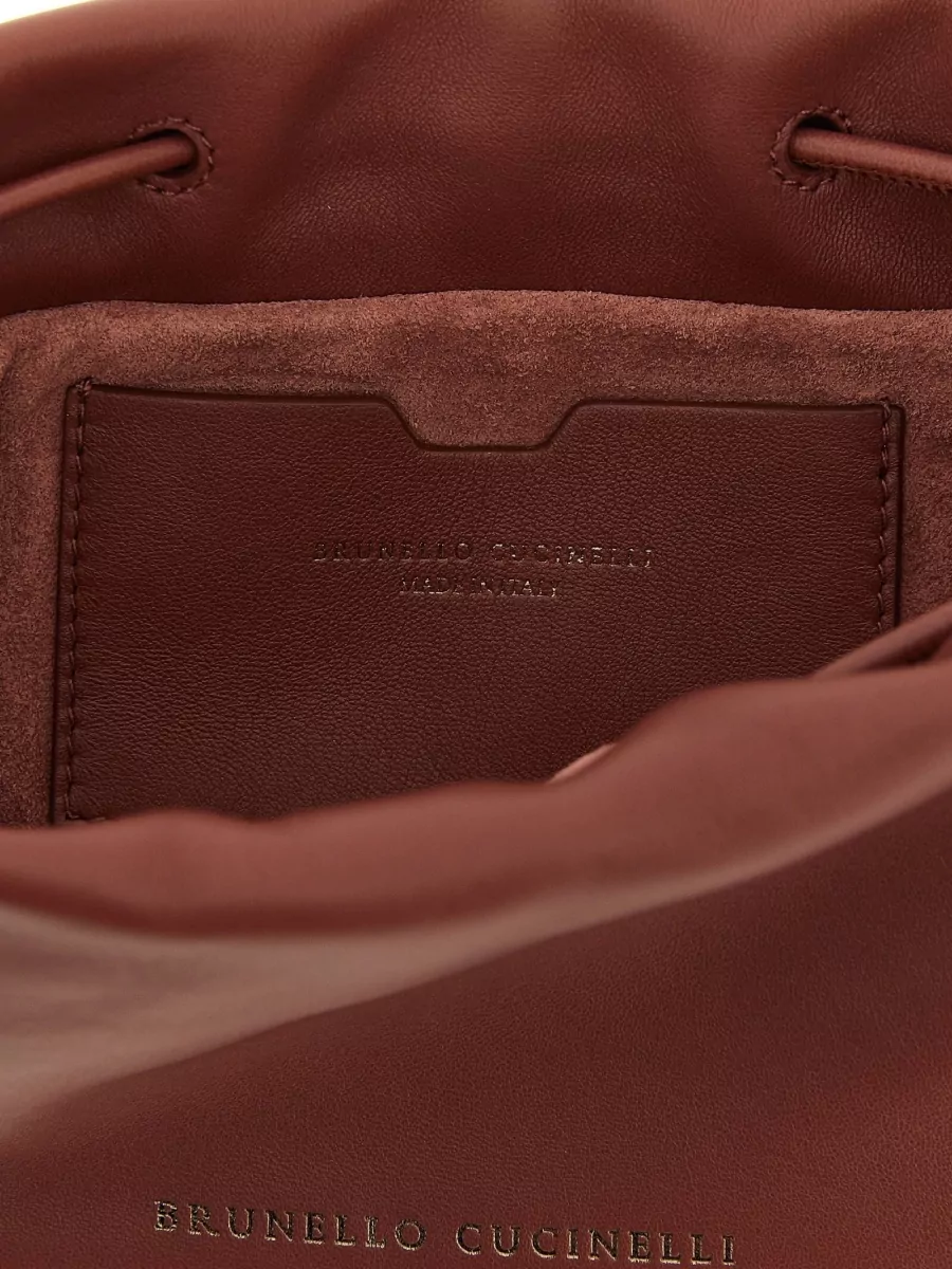 Brunello Cucinelli Mini Calf Leather Cross-Body Bag
