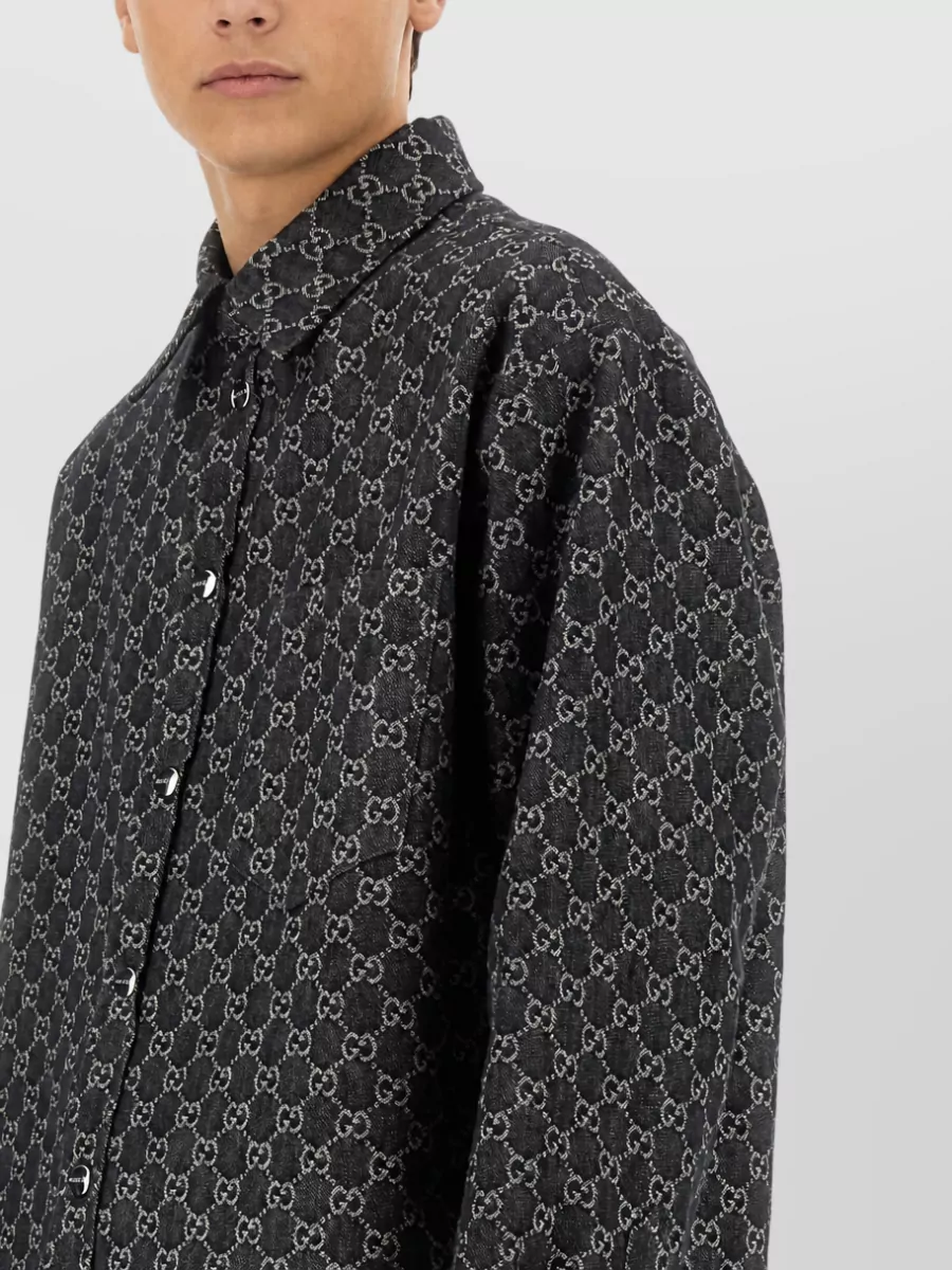 Gucci Reversible Wool And Denim Shirt Jacket