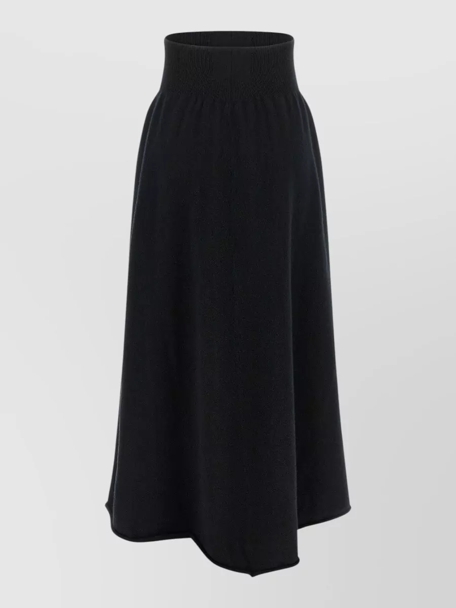 Extreme Cashmere Cashmere blend high-rise flared maxi skirt