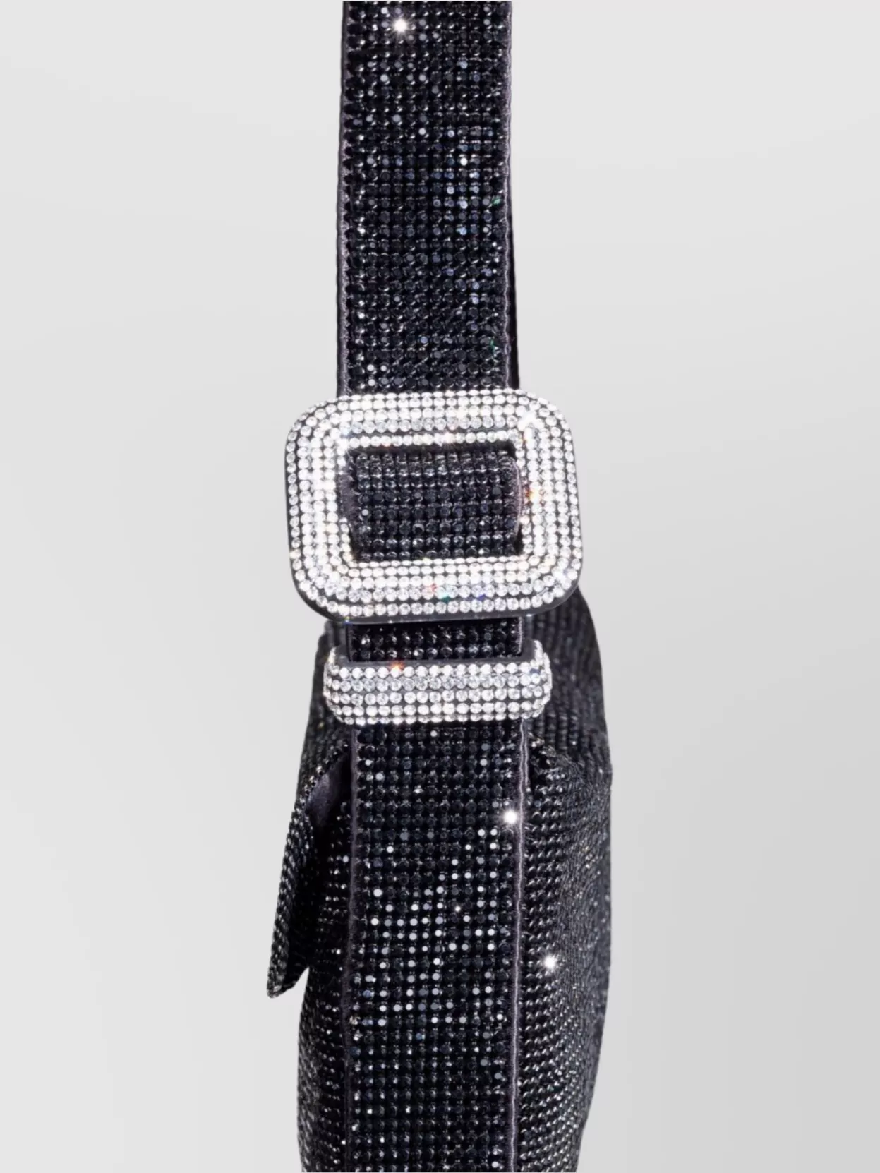 Benedetta Bruzziches Rhinestone Clutch Petite Adjustable Strap