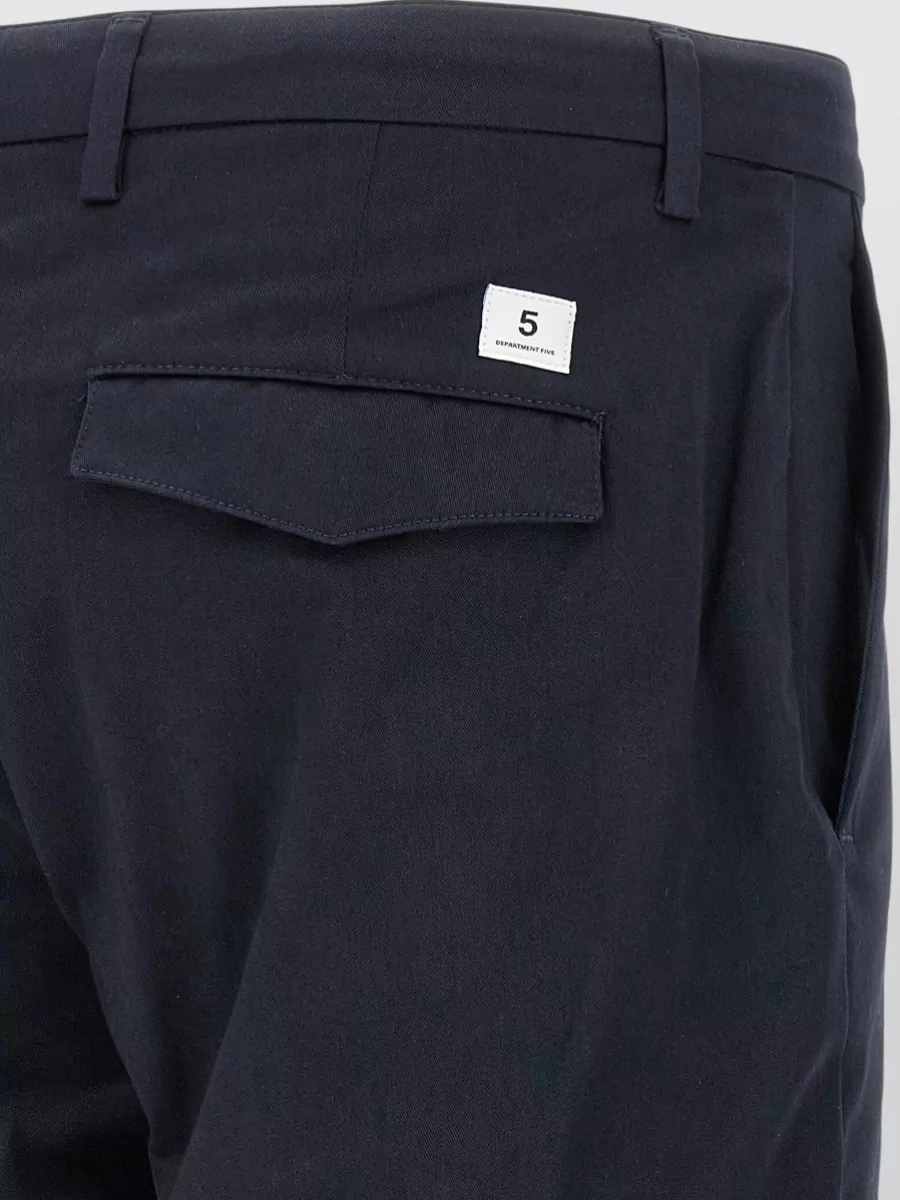 Department 5 Cotton Cropped Pleated Trousers