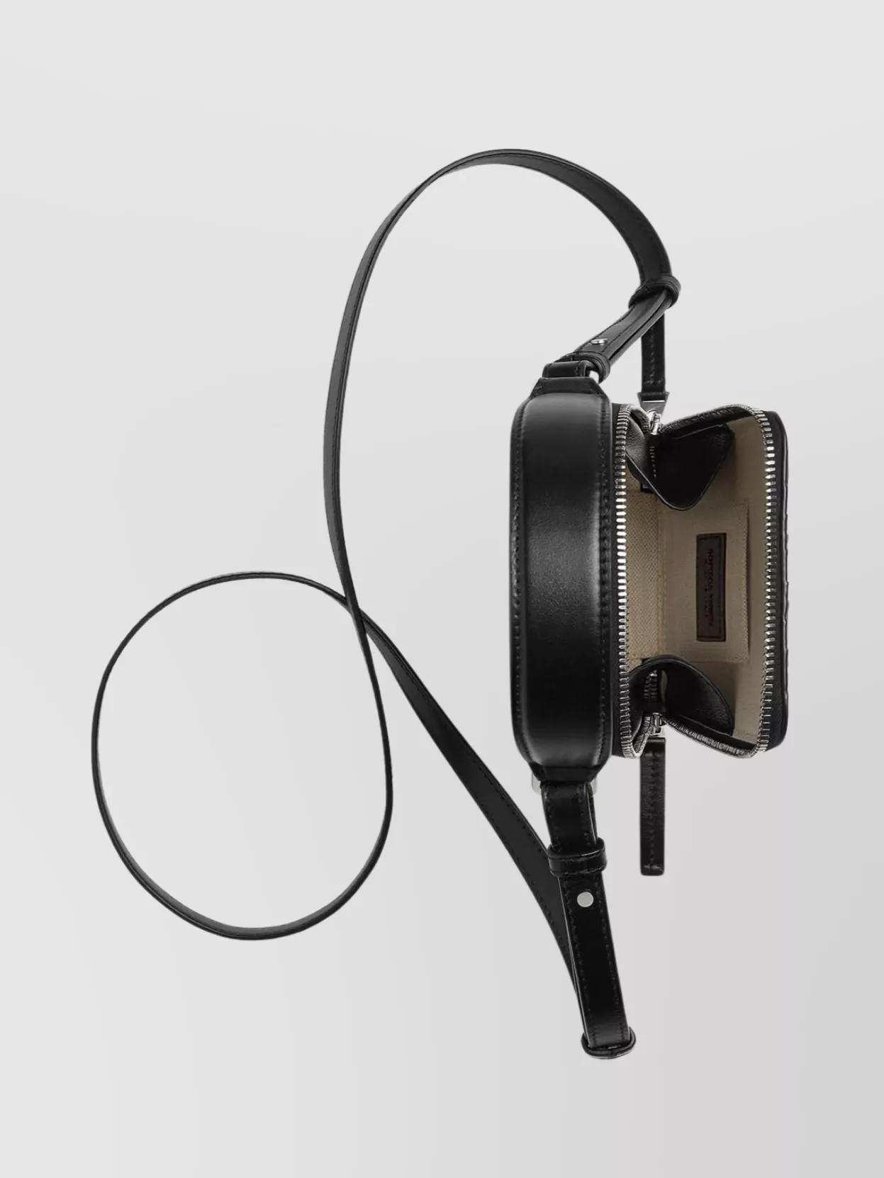 Bottega Veneta Traveler Leather Phone Pouch Drawstring