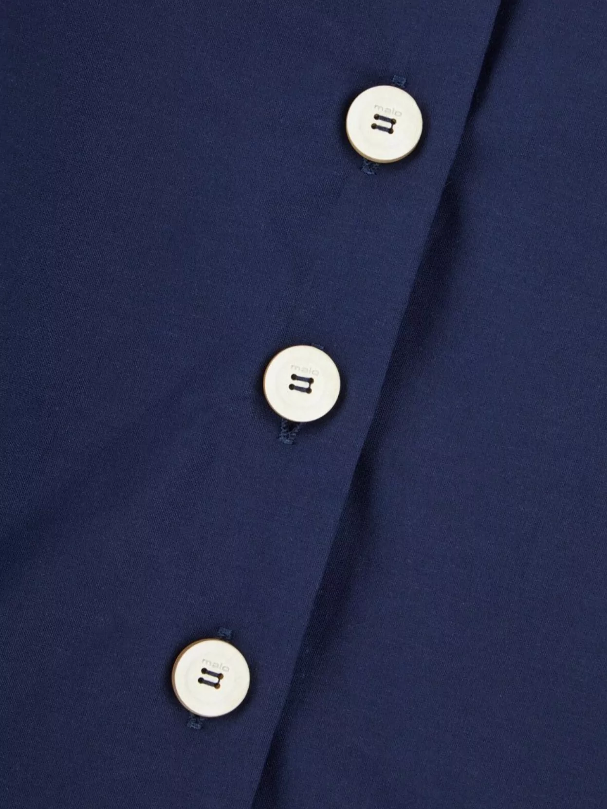 Malo Shirts With Collared Neck And High-Low Hem
