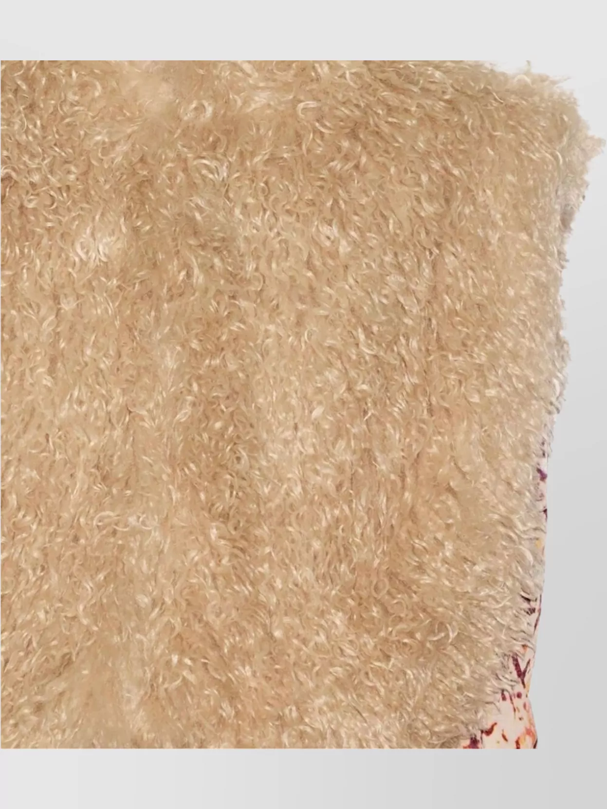 Shop Isabel Marant Faux Fur Sleeveless Jacket With Fleece Texture