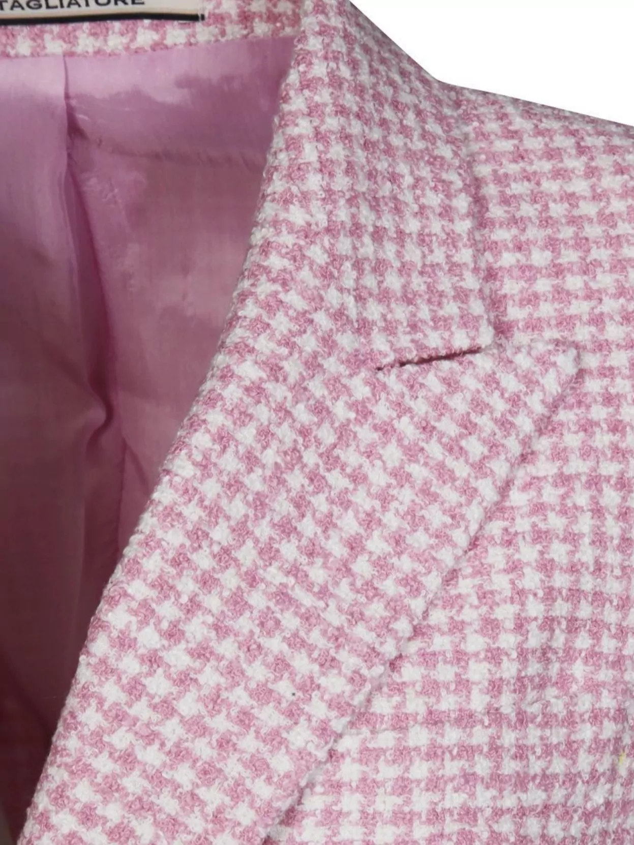 Tagliatore Bouclé Lapel Jacket Back Vent