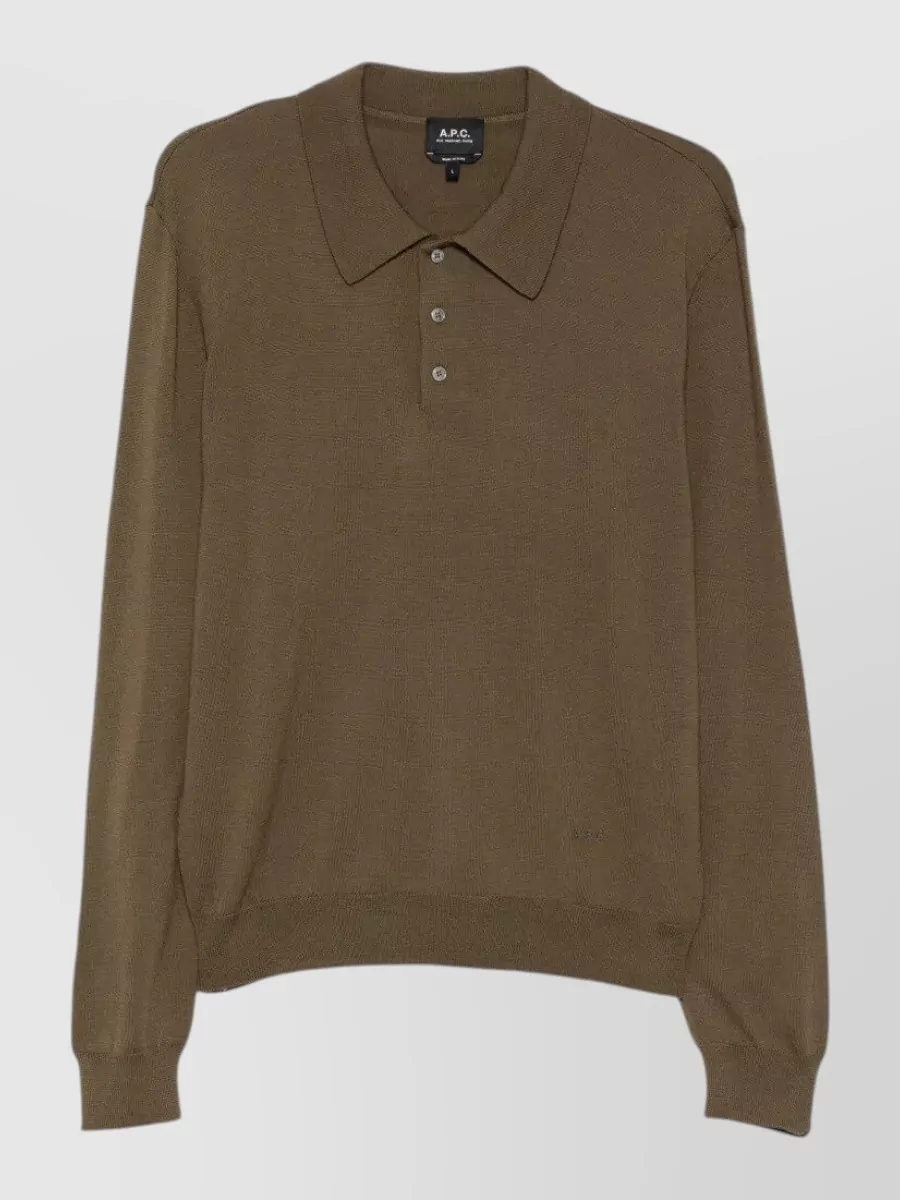 A.P.C. wool polo shirt