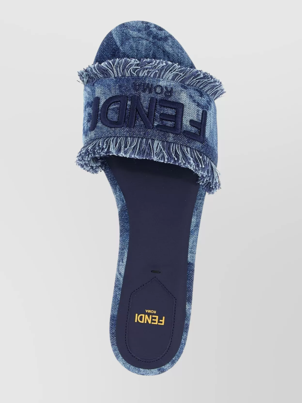 Fendi Sun Slides Frayed Edges