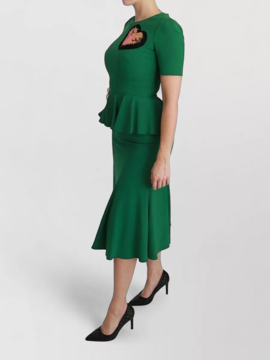 Dolce&Gabbana Viscose Mermaid Midi Dress