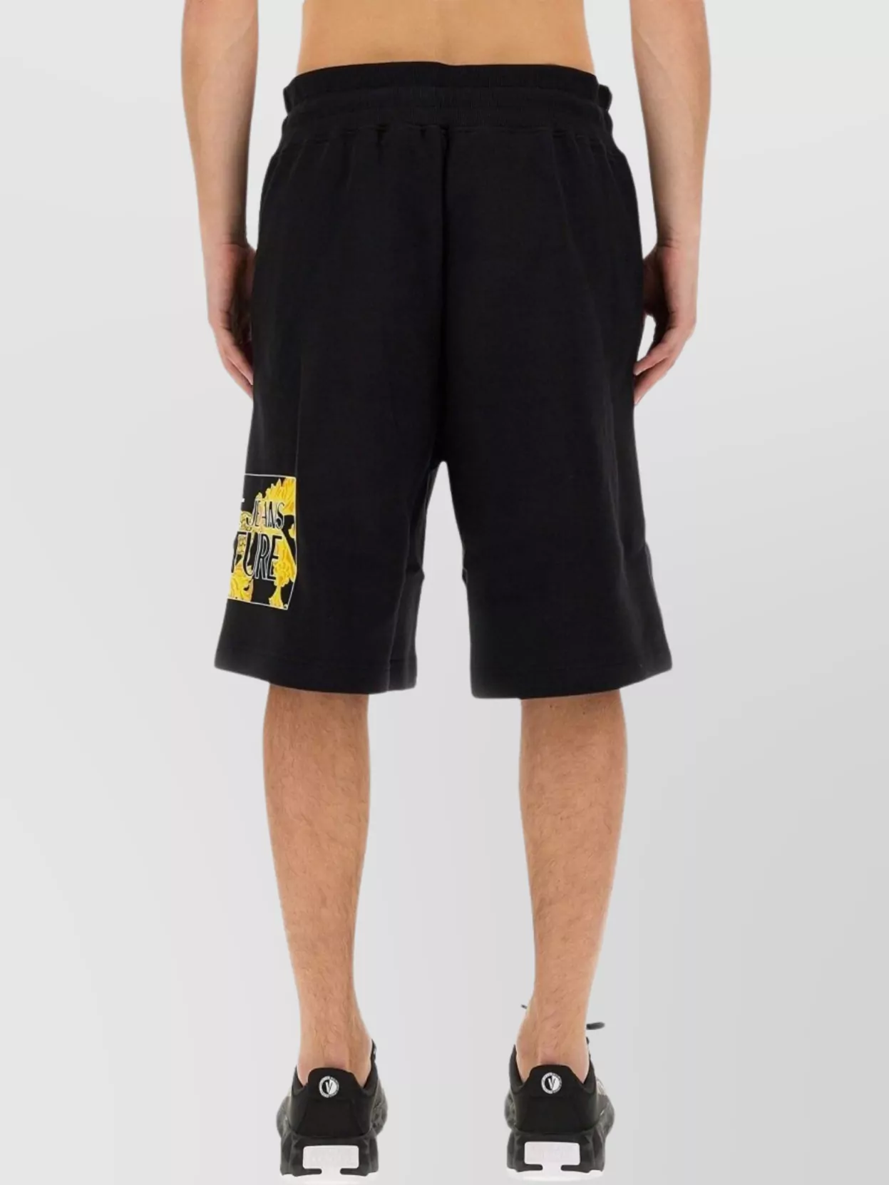 Versace Jeans Couture Logo Waistband Bermuda Shorts