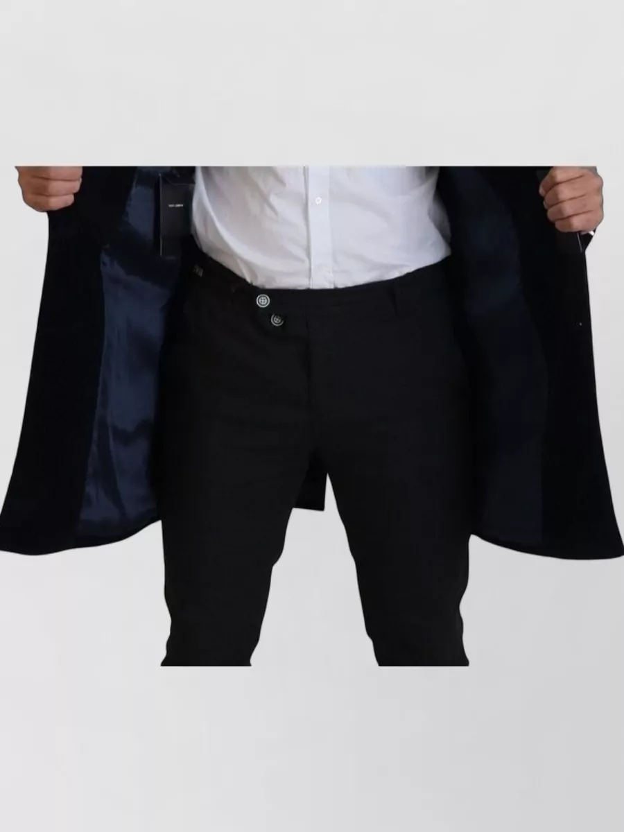 Dolce&Gabbana cotton slim-fit single-breasted coat