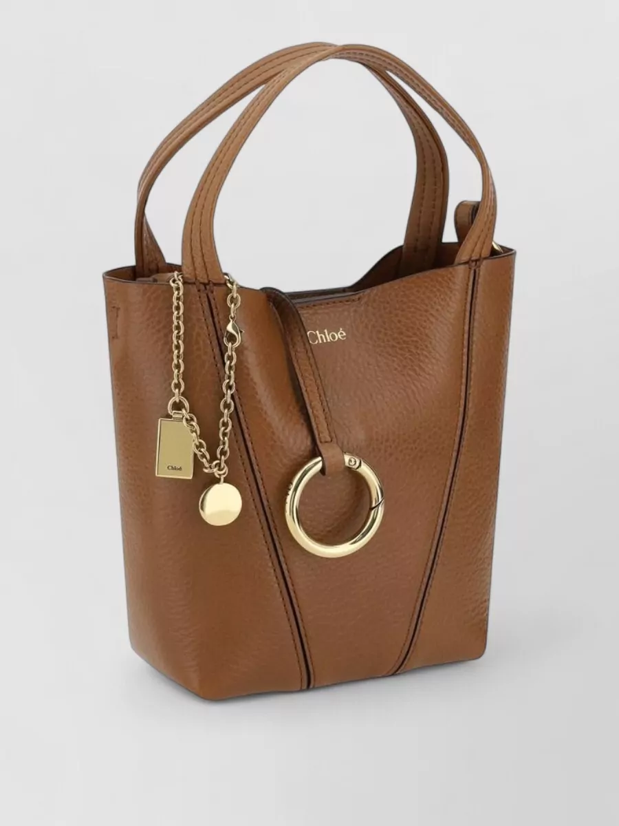 Chloé Chloé Spin Mini Leather Bucket Bag