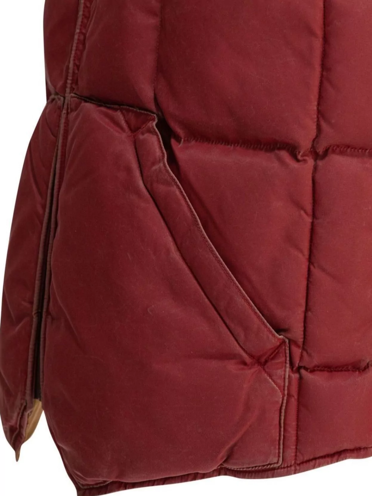 Rrl By Ralph Lauren Quilted Vest Featuring Ribbed Collar And Pockets