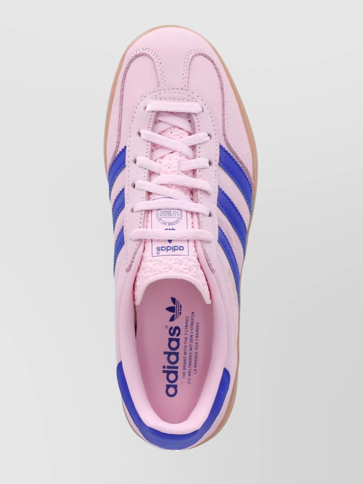 Adidas Originals Gazelle Indoor Sneakers In Pink And Blue