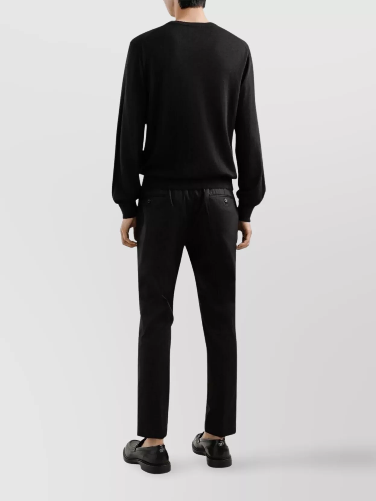 Dolce&Gabbana Cropped Cotton Trousers Featuring Pockets